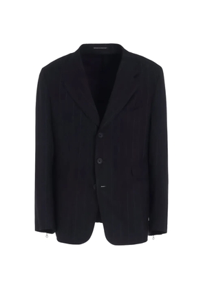 Y's pinstripe three-button blazer - Black