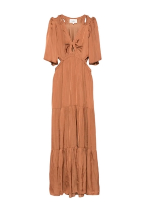 Ba&Sh cut-out tiered maxi dress - Brown