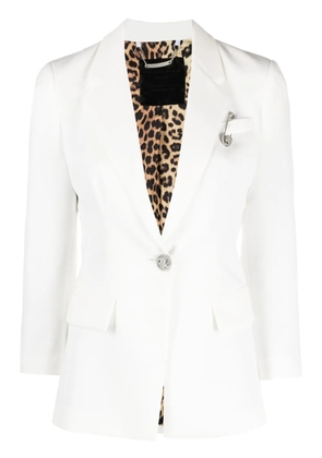 Philipp Plein decorative-pin blazer - White