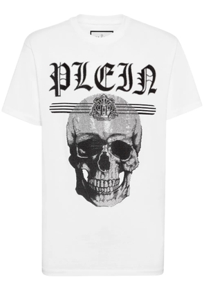 Philipp Plein Skull crystal-embellished T-shirt - White