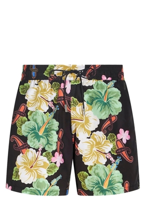 ETRO floral-print swim shorts - Black