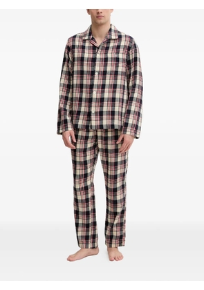 Gant checked pajama set - Neutrals