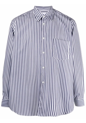 Comme Des Garçons Shirt oversized striped shirt - Blue