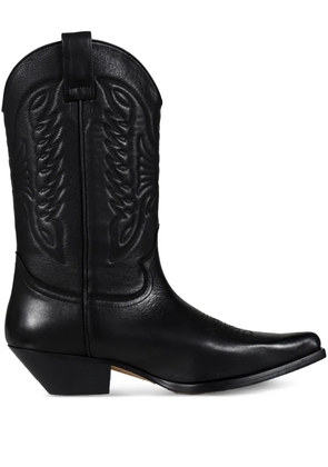 MM6 Maison Margiela leather boots - Black