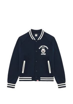 A BATHING APE® Apee varsity appliquéd knitwear - Blue