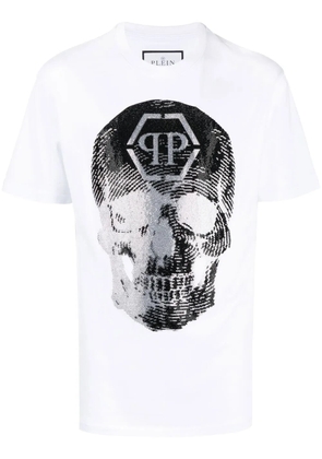 Philipp Plein SS skull print T-shirt - White