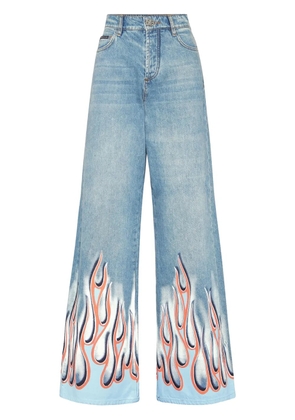 Philipp Plein Flame skater jeans - Blue