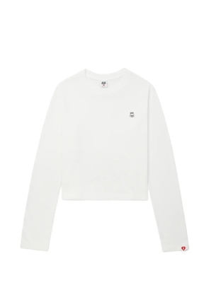 A BATHING APE® long-sleeve logo top - White