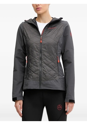 La Sportiva diamond-design hooded performance jacket - Grey