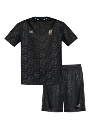 Ea7 Emporio Armani patterned short-sleeve T-shirt (set of two) - Black