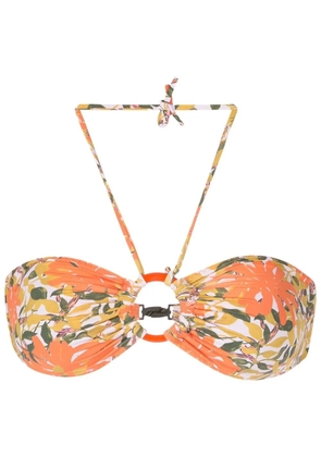 Clube Bossa floral-print bikini top - Orange