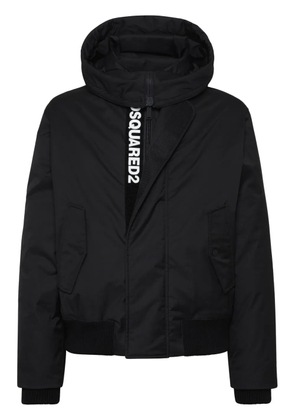 DSQUARED2 concealed logo-print padded jacket - Black