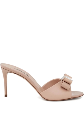 Casadei 85mm Julia crystal-detail slides - Neutrals