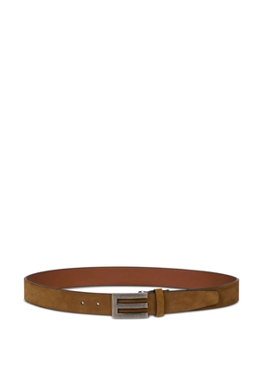 ETRO monogram-buckle belt - Brown
