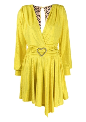 Philipp Plein Aphrodite crystal mini dress - Yellow