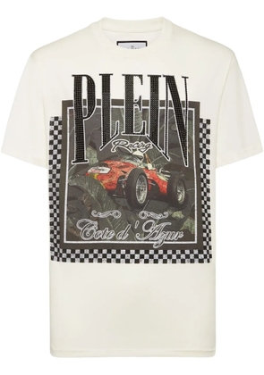 Philipp Plein racing-graphic T-shirt - White