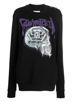 Philipp Plein Oversize Skull crewneck sweatshirt - Black