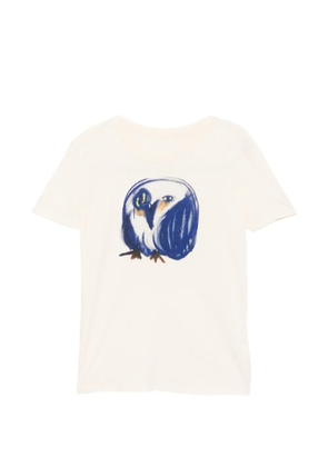 JNBY owl-print T-shirt - Neutrals