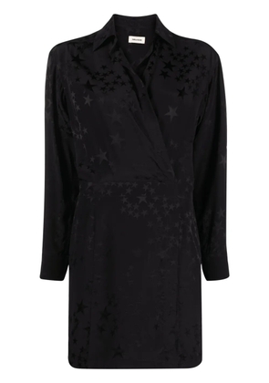 Zadig&Voltaire star silk-jacquard minidress - Black