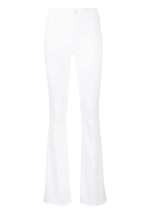 L'Agence high-waisted flared jeans - White