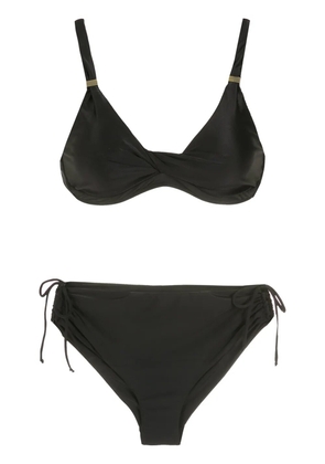 Lygia & Nanny Marcela ruched bikini - Black