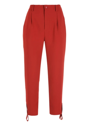 Gloria Coelho draped strap crop trousers - Red