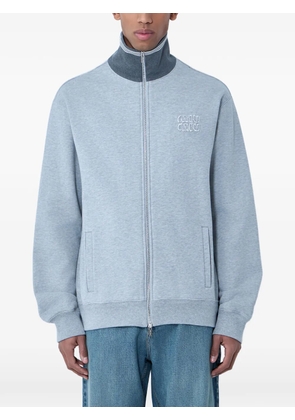 Miu Miu zip-up high-neck sweatshirt - Grey
