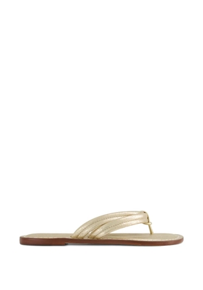 Bernardo Miami leather sandals - Gold