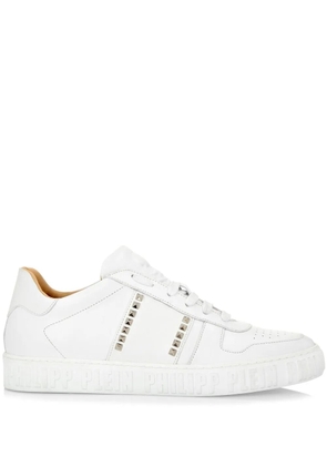 Philipp Plein stud-embellished low-top sneakers - White