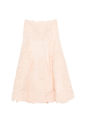 ZIMMERMANN floral-pattern midi skirt - Pink