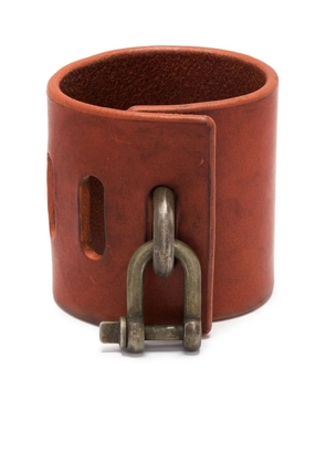 Parts of Four Restraint Charm leather bracelet - Brown