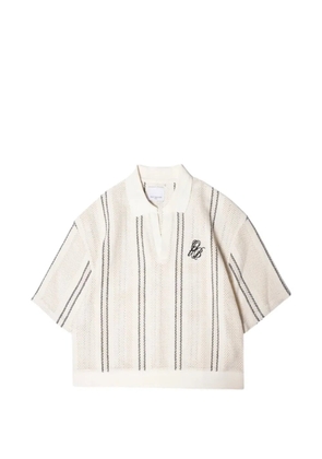 Only the Blind striped polo shirt - Neutrals