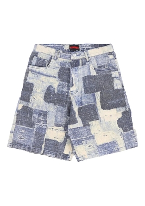 Pleasures Boro denim shorts - Blue
