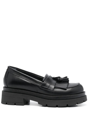 P.A.R.O.S.H. 45mm tassel-detail leather loafers - Black