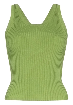 Materiel ribbed-knit tank top - Green
