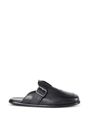Ann Demeulemeester buckle leather sandals - Black