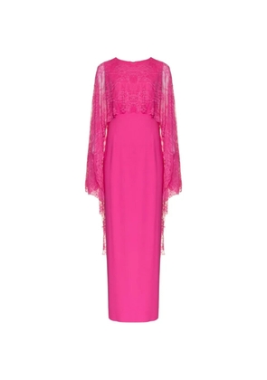 Lethicia Bronstein Andrey lace-detail maxi dress - Pink