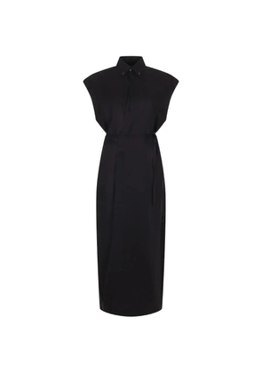 Fabiana Filippi tie-waist midi dress - Black