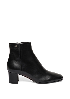 Santoni round-toe zip-fastening boots - Black