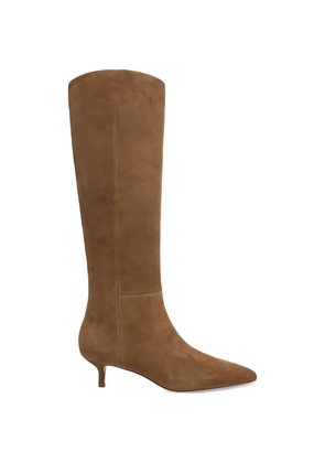 Veronica Beard Lisa panelled pointed boots - Brown