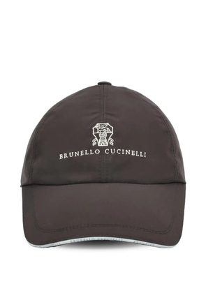 Brunello Cucinelli logo baseball cap - Black