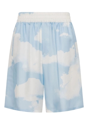 Moschino cloud-print shorts - Blue