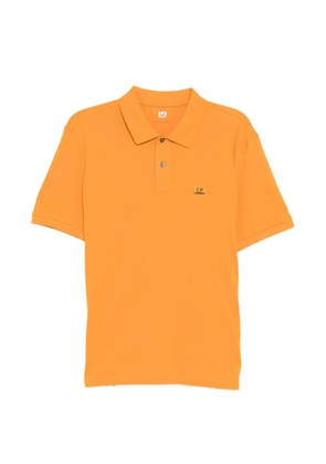 C.P. Company logo-embroidered polo shirt - Orange