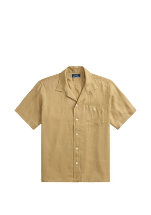 Polo Ralph Lauren embroidered linen shirt - Neutrals