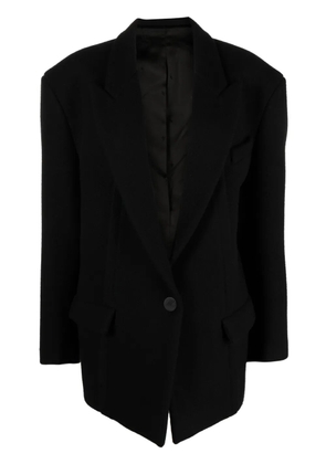 The Attico Glen single-breasted blazer - Black