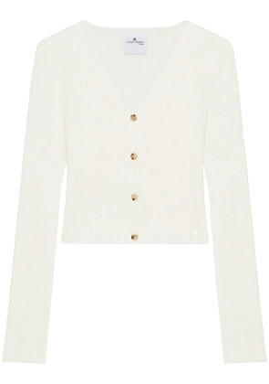 Courrèges Solar cardigan - White