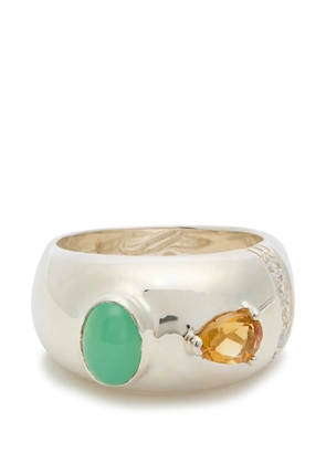 Legier Bubble cabochon multi-stone ring - Silver