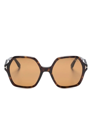 TOM FORD Eyewear Romy oversize-frame sunglasses - Brown