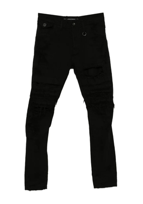 Julius ribbed taper jeans - Black