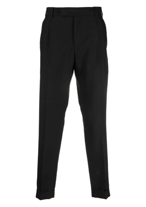PT Torino Rebel tapered wool trousers - Black